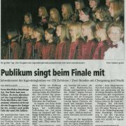 Publikum singt beim Finale mit, Copyright MINDENER TAGEBLATT / MT ONLINE 15. Juni 2007