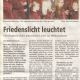 Friedenslicht leuchtet Copyright MINDENER TAGEBLATT / MT ONLINE 17. Dezember 2013